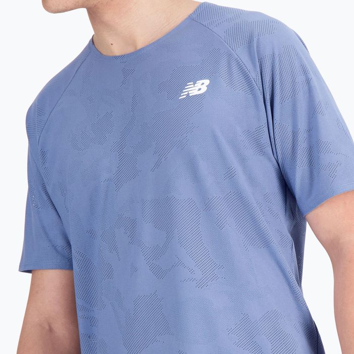 Men's New Balance Q Speed Jacquard Short mercury running shirt 4
