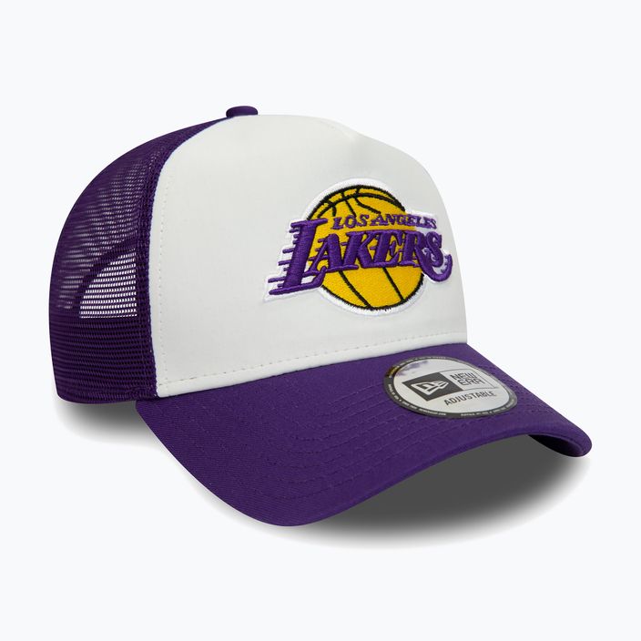 Men's New Era Team Colour Block Trucker Los Angeles Lakers open misc baseball cap 3