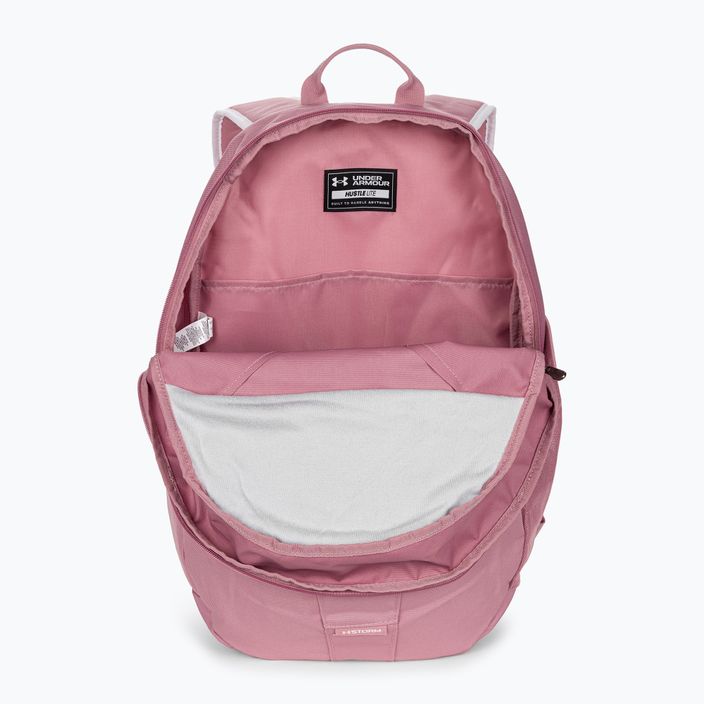 Under Armour Hustle Lite 24 l pink elixir/white/white urban backpack 4