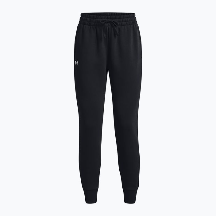 Under Armour Rival Fleece women's trousers dark black/white 6