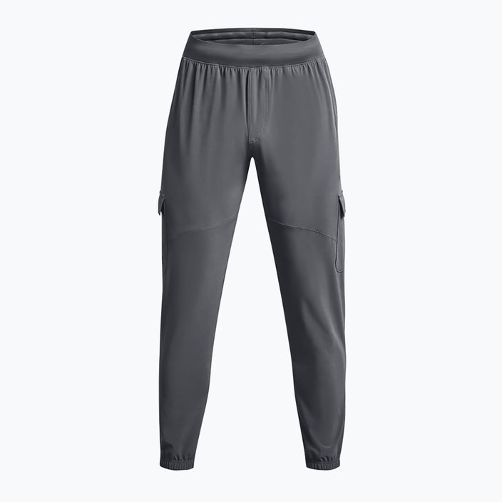 Men's Under Armour Stretch Woven Cargo trousers pitch gray/black 5