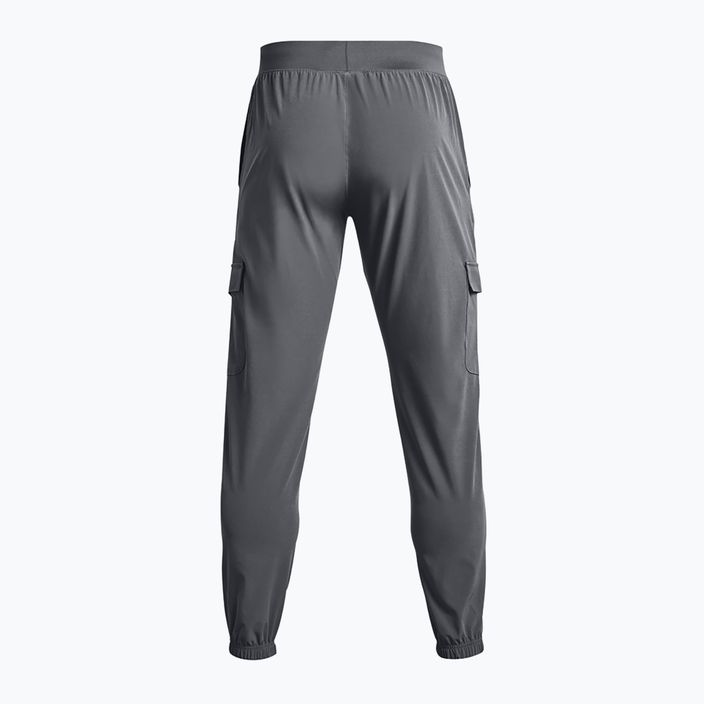 Men's Under Armour Stretch Woven Cargo trousers pitch gray/black 6