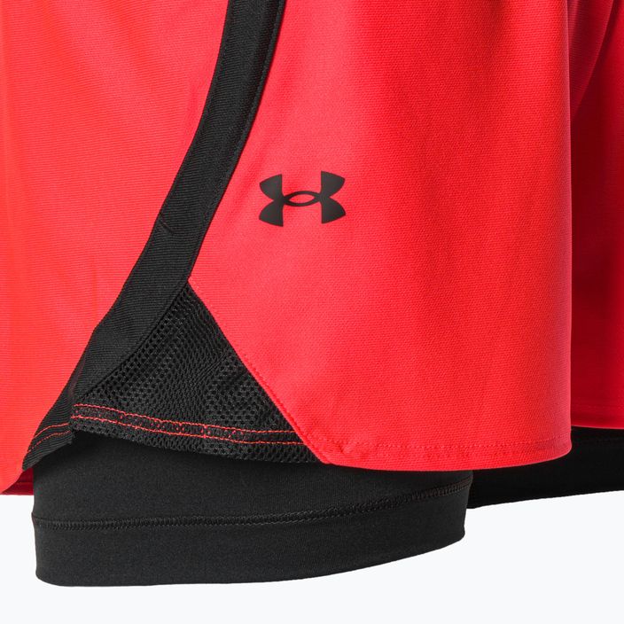 Under Armour Play Up 2-In-1 beta/black/black women's training shorts 6