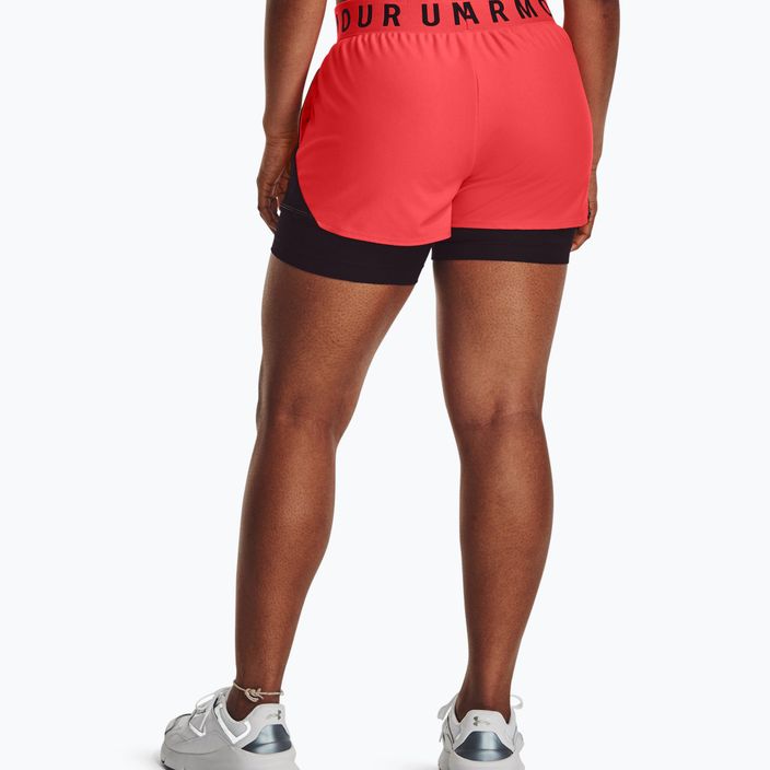 Under Armour Play Up 2-In-1 beta/black/black women's training shorts 2