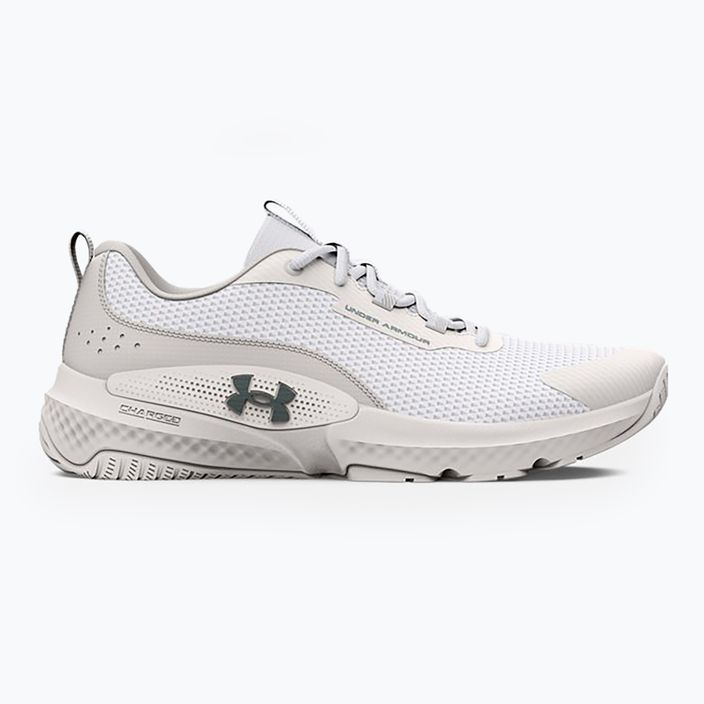 Women's training shoes Under Armour W Dynamic Select white/white clay/metallic green grit 7