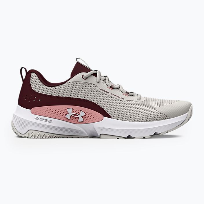 Women's training shoes Under Armour W Dynamic Select white clay/deep red/white 7