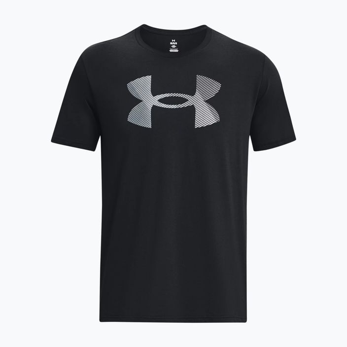 Men's Under Armour Big Logo Fill black/pitch gray/halo gray T-shirt 4