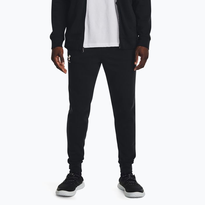 Men's Under Armour Rival Terry Jogger trousers black/onyx white
