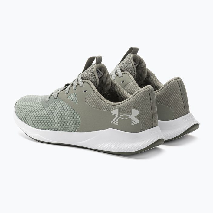 Women's training shoes Under Armour W Charged Aurora 2 grove green/grove green/metallic cristal gold 3