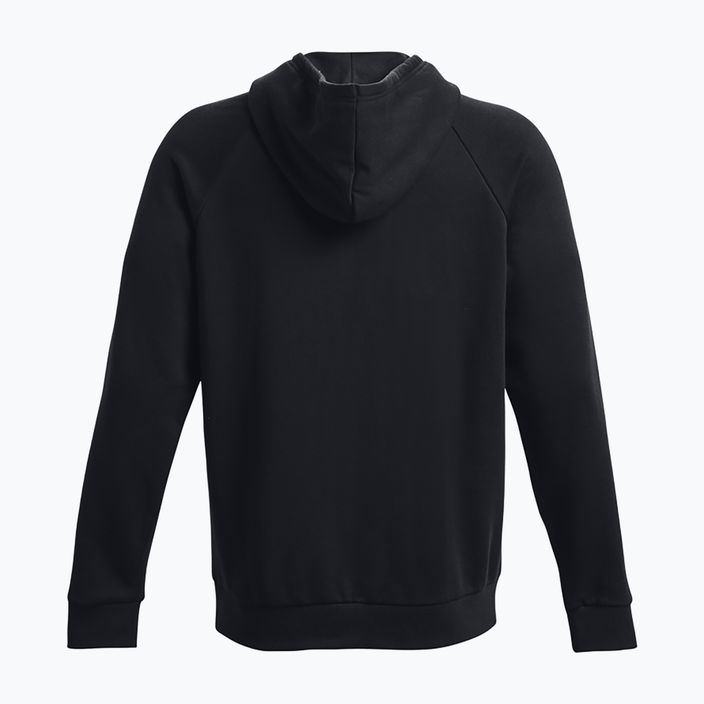 Men's Under Armour Rival Fleece Logo HD hoodie black/white 5