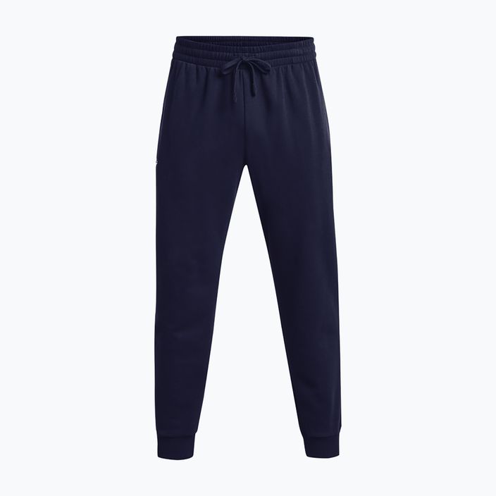 Under Armour Rival Fleece men's training trousers midnight navy/white 5