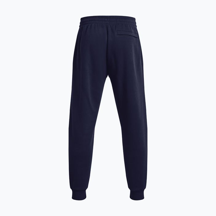 Under Armour Rival Fleece men's training trousers midnight navy/white 6