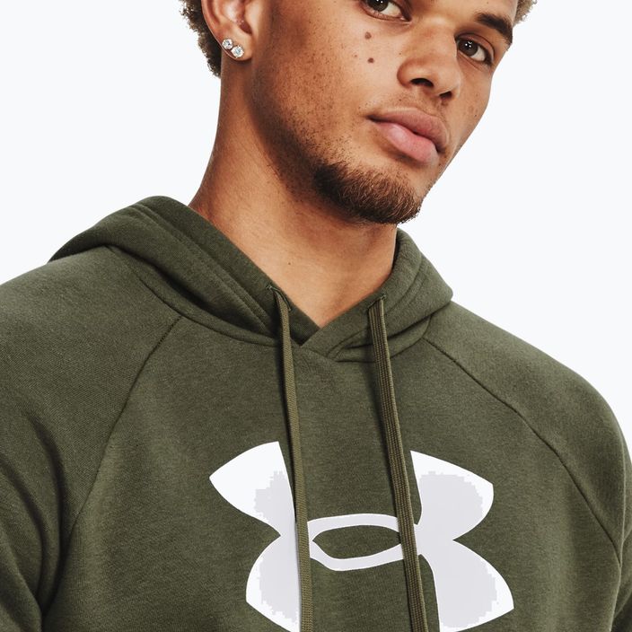Men's Under Armour Rival Fleece Logo HD hoodie marine from green/white 3