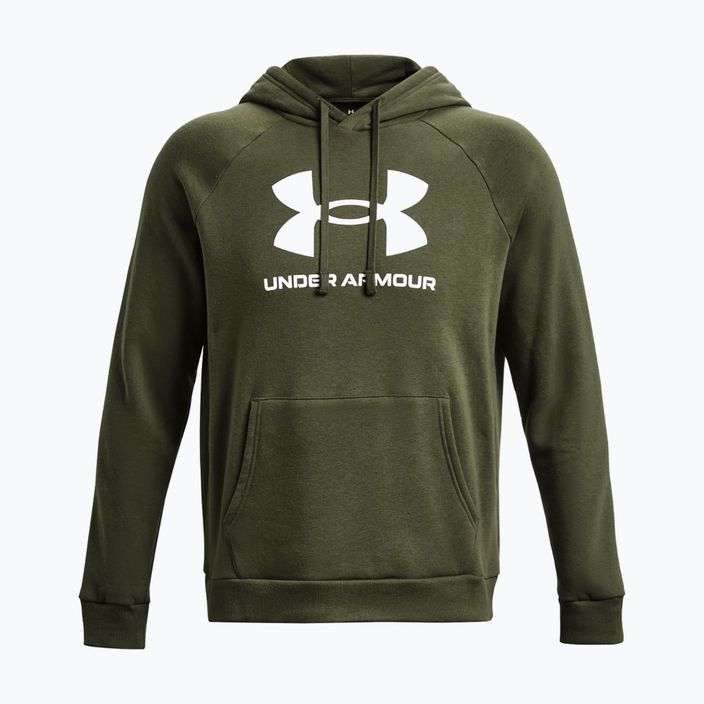 Men's Under Armour Rival Fleece Logo HD hoodie marine from green/white 4