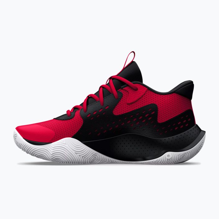 Under Armour Jet'23 red/black/white basketball shoes 7