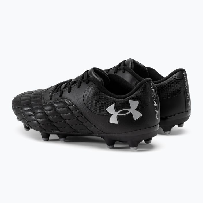 Under Armour Magnetico Select 3.0 FG football boots black/metallic silver 3