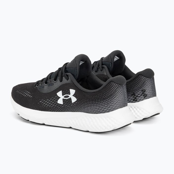 Under Armour Charged Rogue 4 black/white/white men's running shoes 3