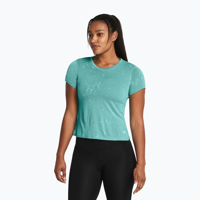 Under Armour Streaker Splatter women's running shirt radial turquoise/reflective