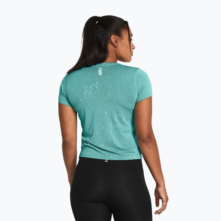 Under Armour Streaker Splatter women's running shirt radial turquoise/reflective 2