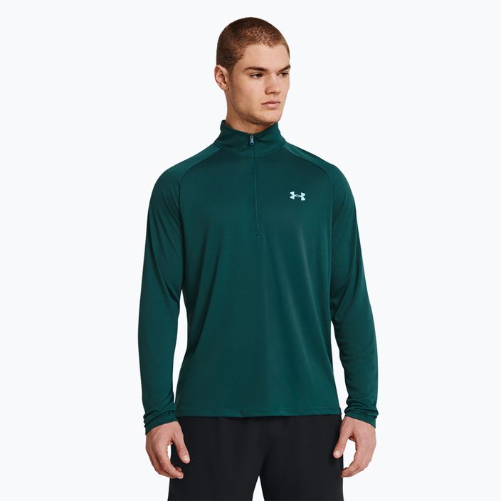 Men's Under Armour Tech 2.0 1/2 Zip hydro teal/radial turquoise sweatshirt