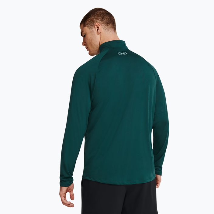 Men's Under Armour Tech 2.0 1/2 Zip hydro teal/radial turquoise sweatshirt 2