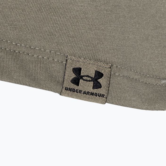 Under Armour Campus Boxy Crop taupe dusk/black women's training t-shirt 3