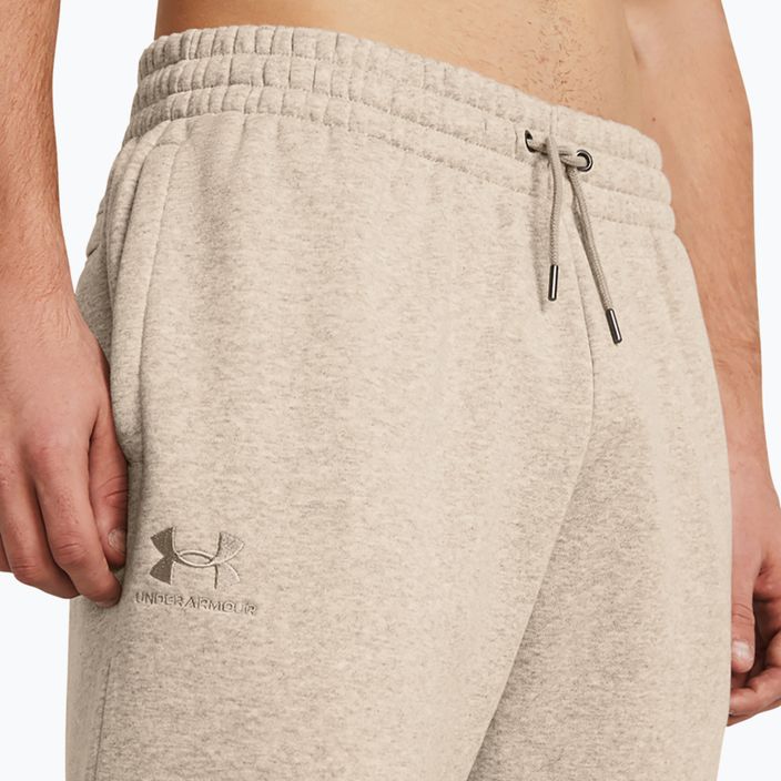 Under Armour Essential Fleece Joggers men's training trousers timberwolf taupe light hthr/timberwolf taupe 4