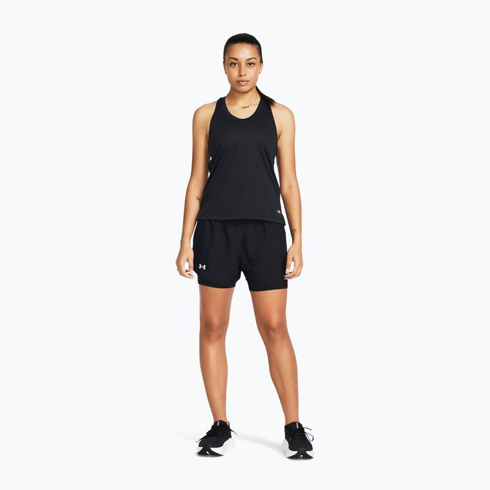 Under Armour Fly By 2in1 women's running shorts black/black/reflective 2