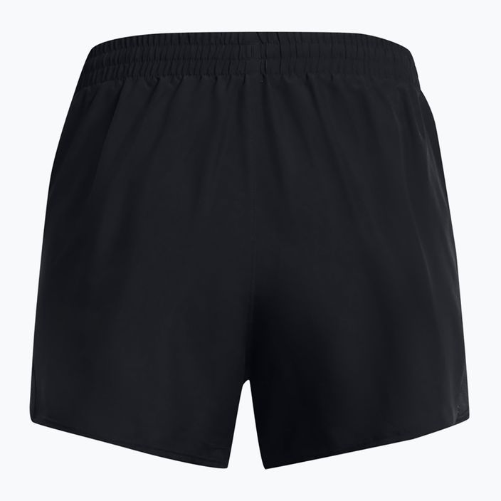 Under Armour Fly By 3" women's running shorts black/black/reflective 2