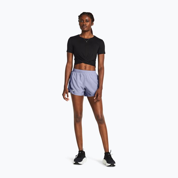 Under Armour Fly By celeste/celeste/reflective women's running shorts 2