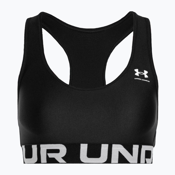 Under Armour HG Authentics Mid Branded black/white fitness bra 4