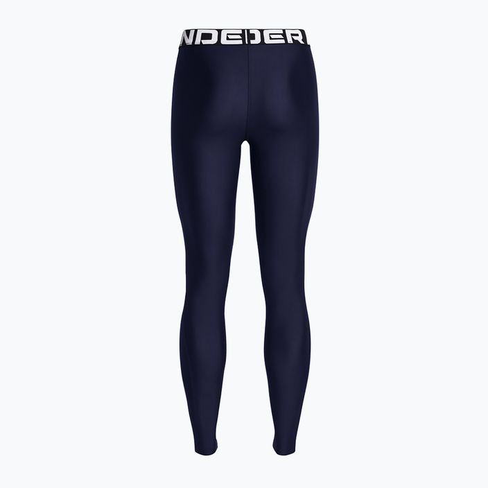 Under Armour HeatGear women's leggings midnight navy/white 2