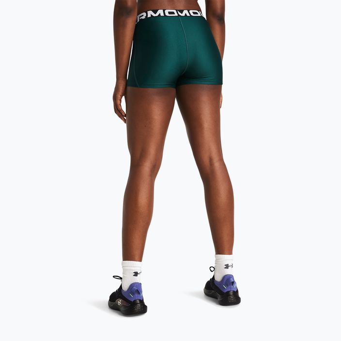 Under Armour women's shorts HG Authentics hydro teal/white 3