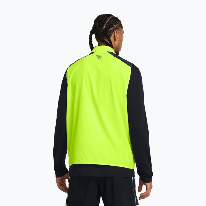 Men's Under Armour Run Everywhere high-vis yellow/midnight navy/white running vest 3