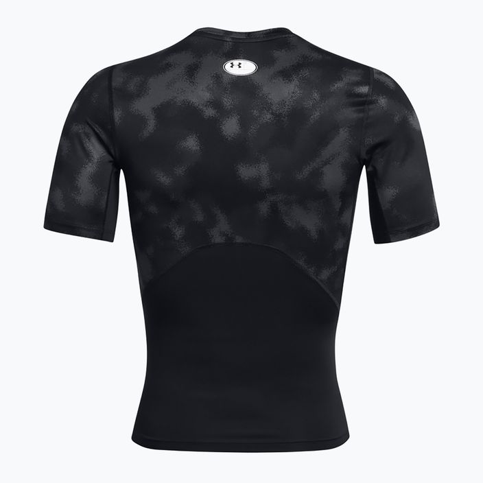 Men's training t-shirt Under Armour HG Armour Printed black/white 6