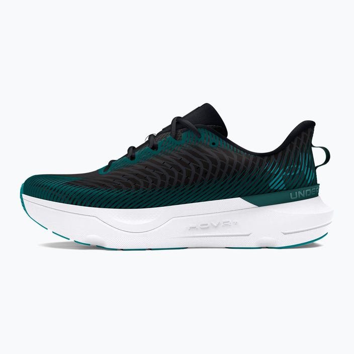 Under Armour Infinite Pro men's running shoes black/hydro teal/circuit teal 10