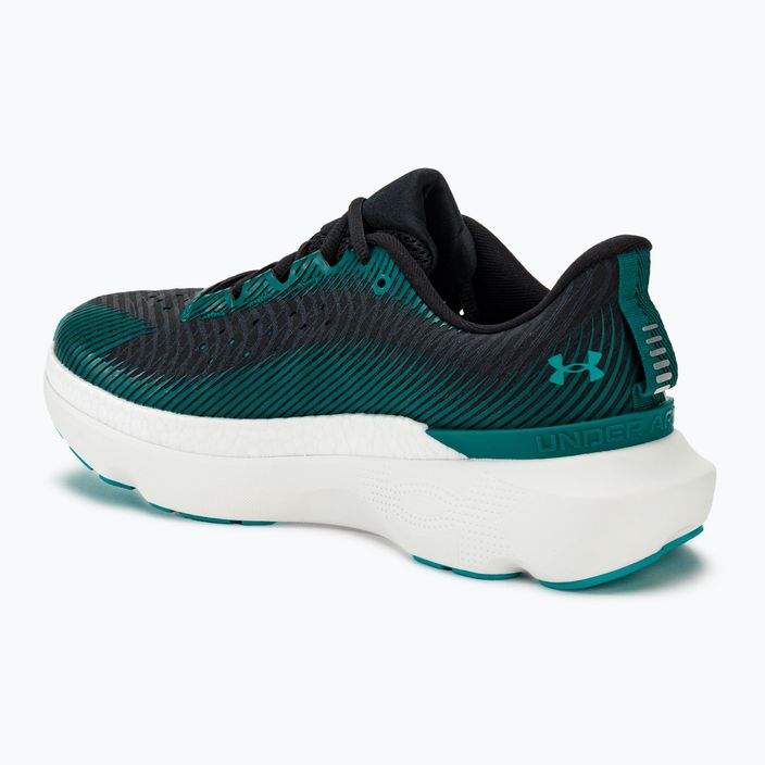 Under Armour Infinite Pro men's running shoes black/hydro teal/circuit teal 3
