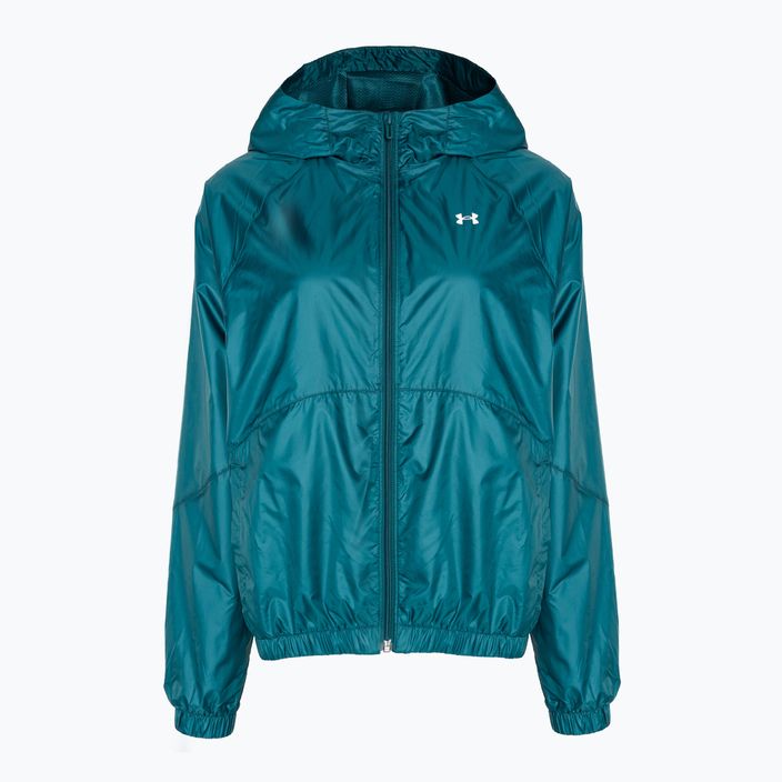 Women's Under Armour Sport Windbreaker hydro teal/white jacket 3