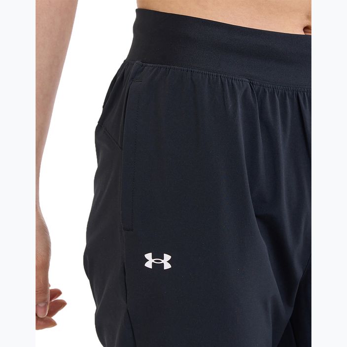 Women's training trousers Under Armour Sport High Rise Woven black/white 5