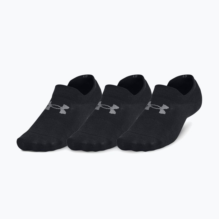 Under Armour Essential Ultra Low Tab 3P training socks black/black/castlerock