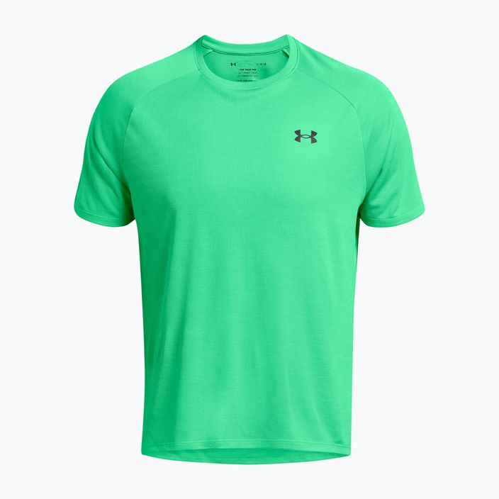 Under Armour Tech Textured vapor green/black men's training t-shirt 4