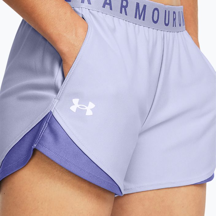 Under Armour Play Up 3.0 women's shorts celeste/starlight/white 4