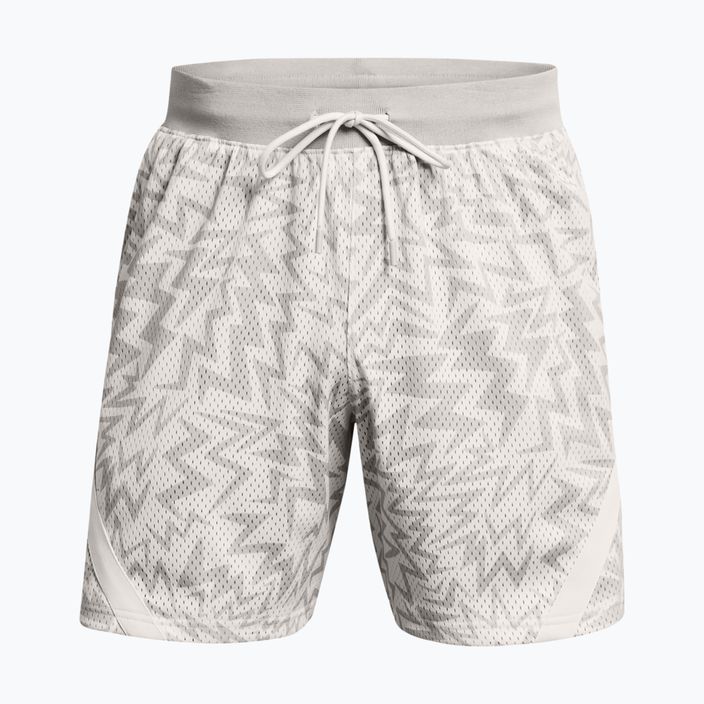 Under Armour Curry Mesh Short men's basketball shorts white clay/mod gray 2