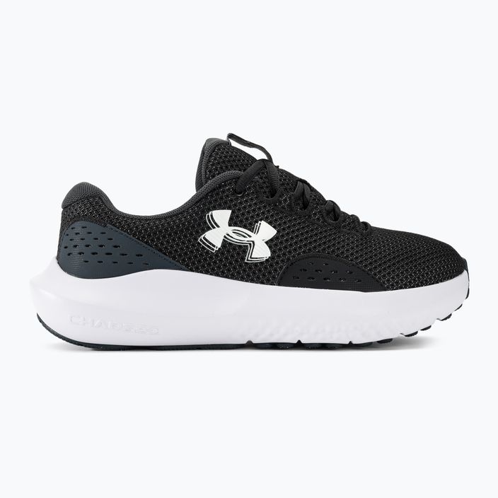 Under Armour Charged Surge 4 black/anthracite/white women's running shoes 2