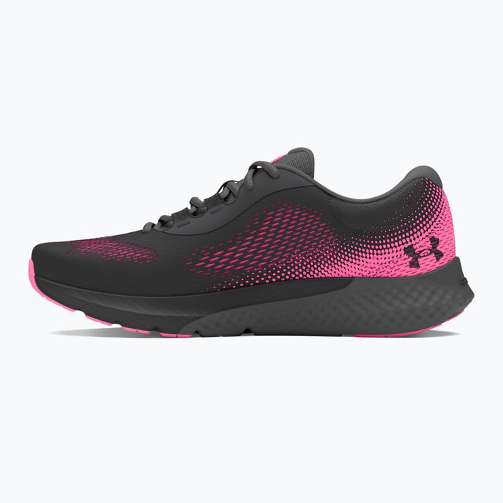 Under Armour Charged Rogue 4 women's running shoes anthracite/fluo pink/castlerock 10