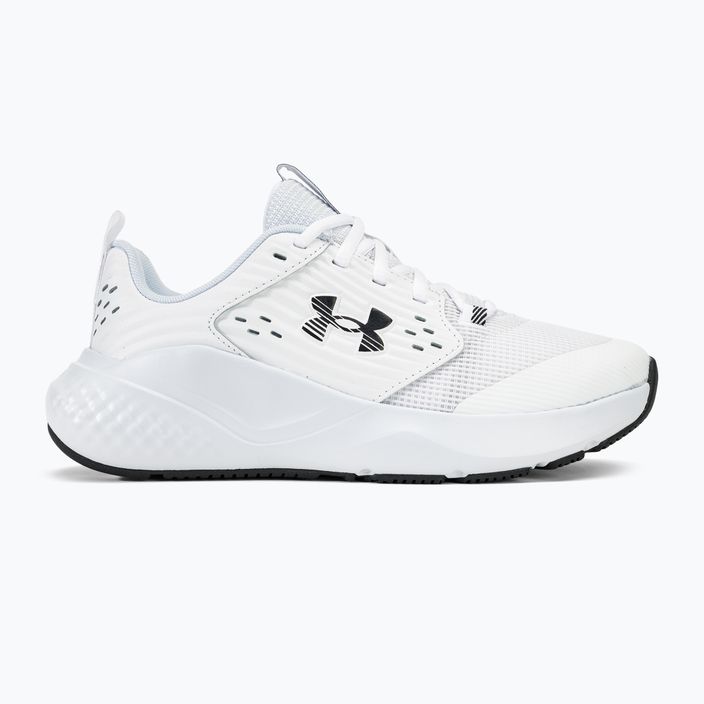 Under Armour Charged Commit TR 4 white/distant gray/black women's training shoes 2