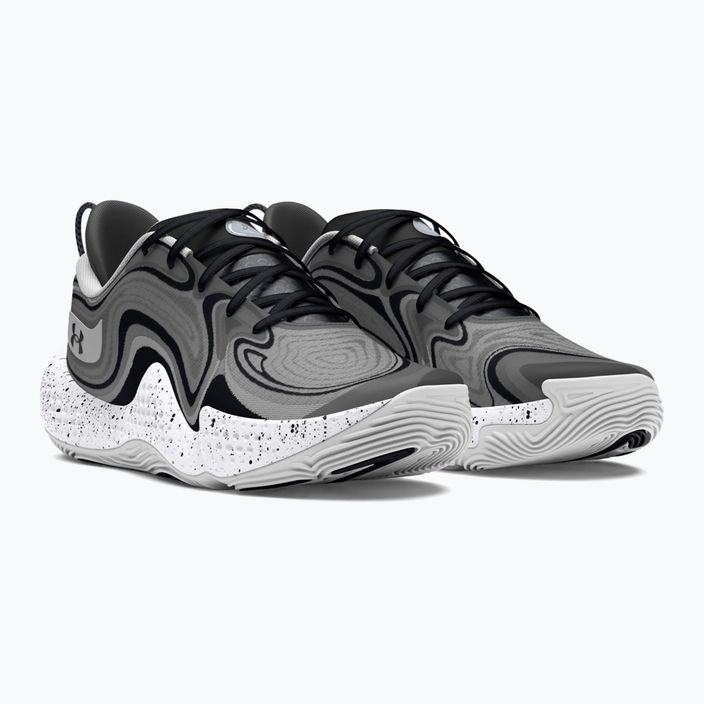 Under Armour Spawn 6 mod gray/black/black basketball shoes 8