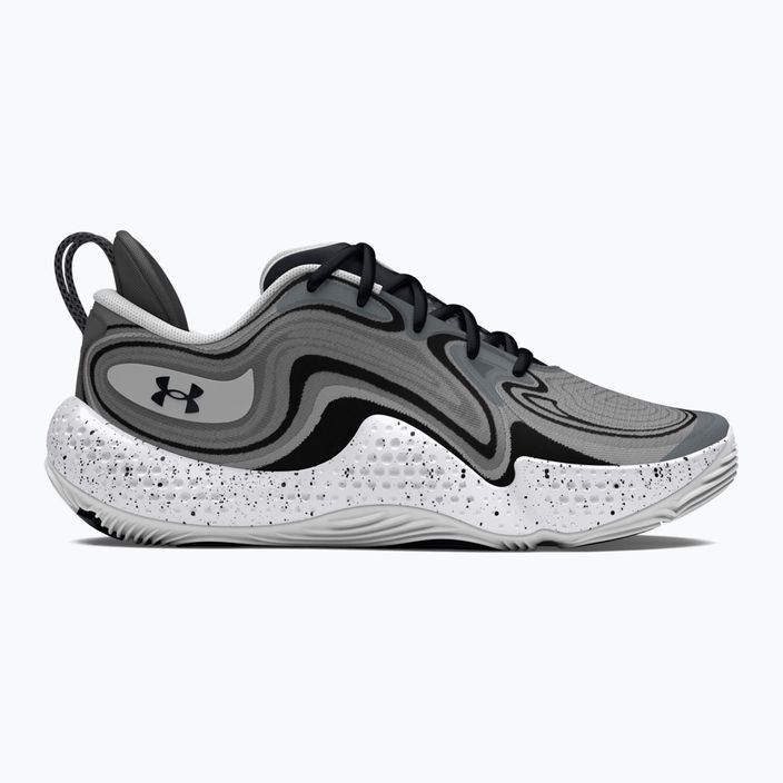 Under Armour Spawn 6 mod gray/black/black basketball shoes 9