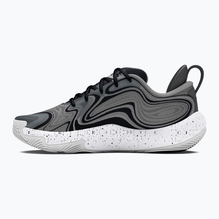 Under Armour Spawn 6 mod gray/black/black basketball shoes 10