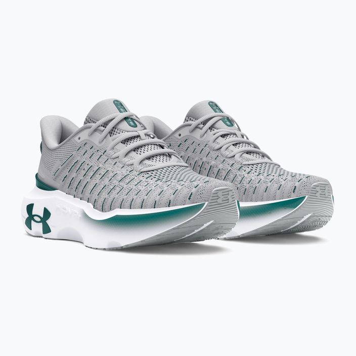 Under Armour Infinite Elite men's running shoes halo gray/halo gray/hydro teal 10